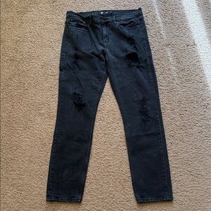 Men’s RSQ Charcoal Distressed Jeans 32x32